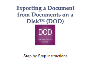 Exporting DOD Documents